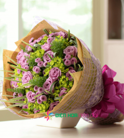 Bó hoa tím yêu thương – DH071