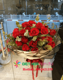 Bó hoa hồng đỏ vĩnh cửu – DH049