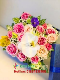 Hộp hoa tươi yêu đâu – DH045