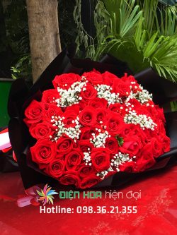 Bó hoa hồng đẹp sang trọng – DH214
