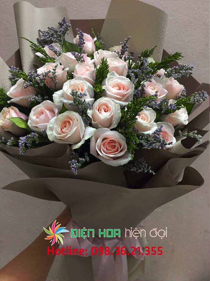 Bó hoa sinh nhật sao tím đẹp - DH222