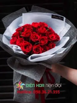 Bó hoa hồng tình yêu bền lâu – DH230