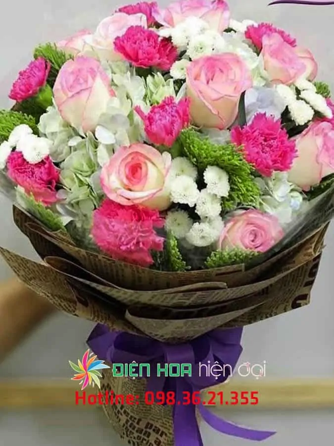 Bó hoa phăng hồng - DH278