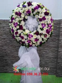 Vòng hoa tang lễ rẻ – DH285