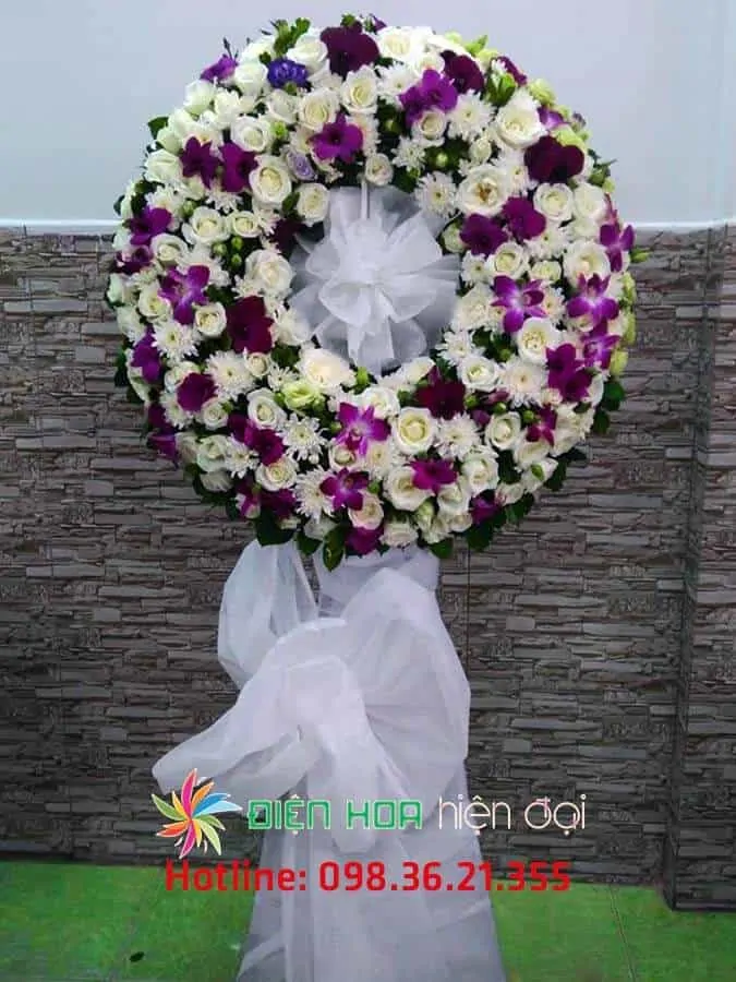 Vòng hoa tang lễ rẻ - DH285