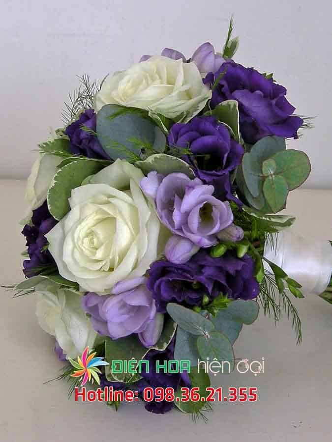 Hoa hồng tím thân thương - Hoa cưới DH349