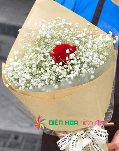 Bó hoa hồng đơn giản - DH069